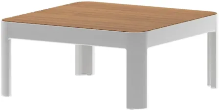 Portals Patio Coffee Table in Milky White by International Home Miami