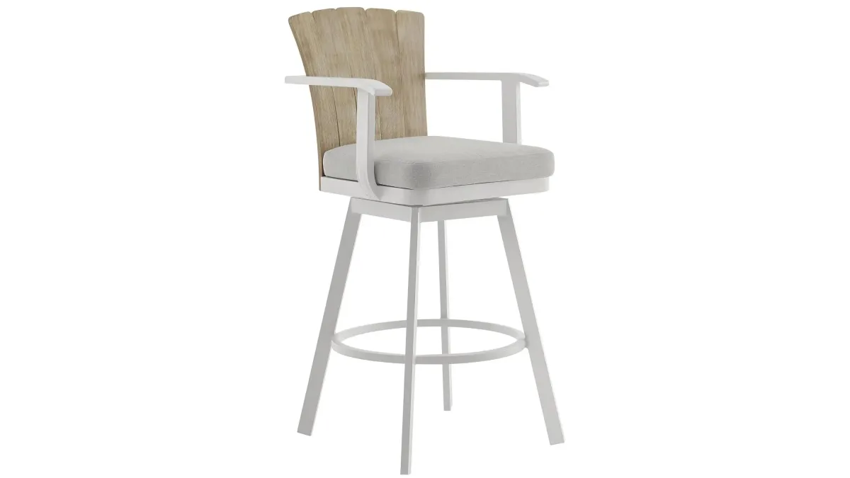 Hazel 44" Outdoor Swivel Bar Stool