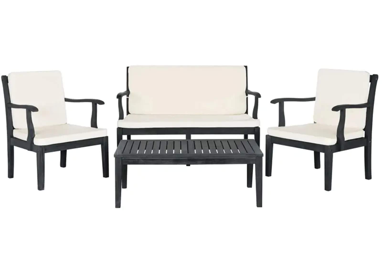 Hilo Mar 4-pc. Patio Set in Faye Ash by Safavieh