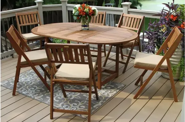 Apak 7-pc. Fold and Store Dining Set