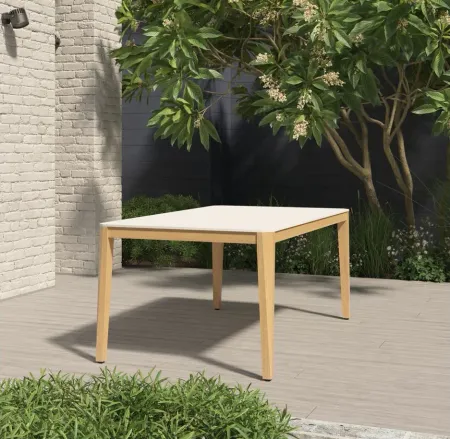 Amazonia Outdoor Dining Table in White by International Home Miami