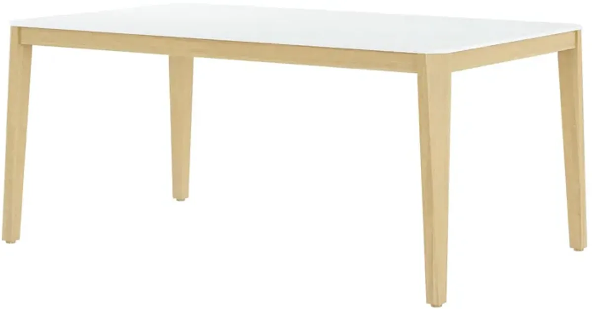 Amazonia Outdoor Dining Table in White by International Home Miami