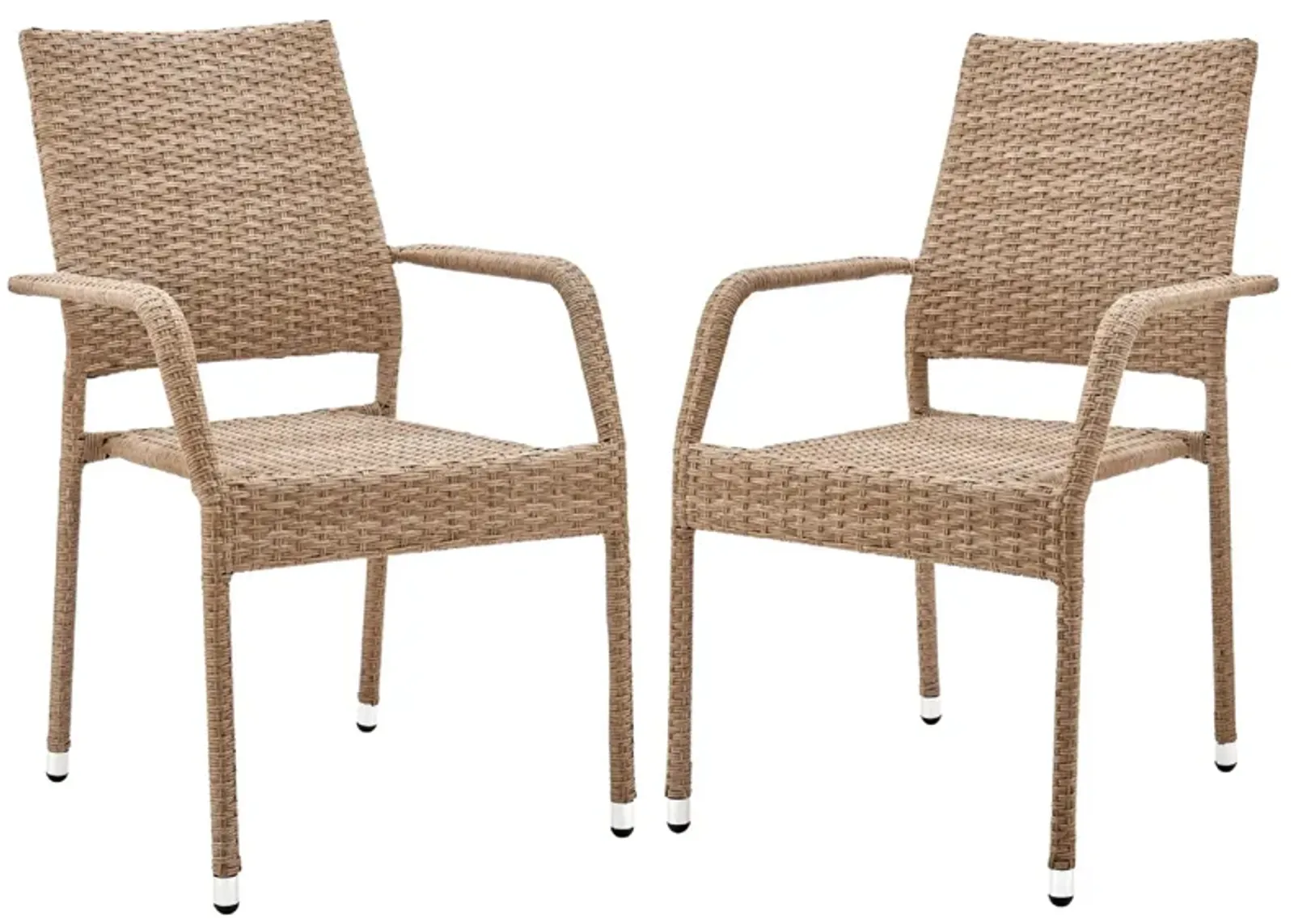 Alinsky Outdoor Patio Dining Armchair - Set of 2 in Sandstone by Manhattan Comfort