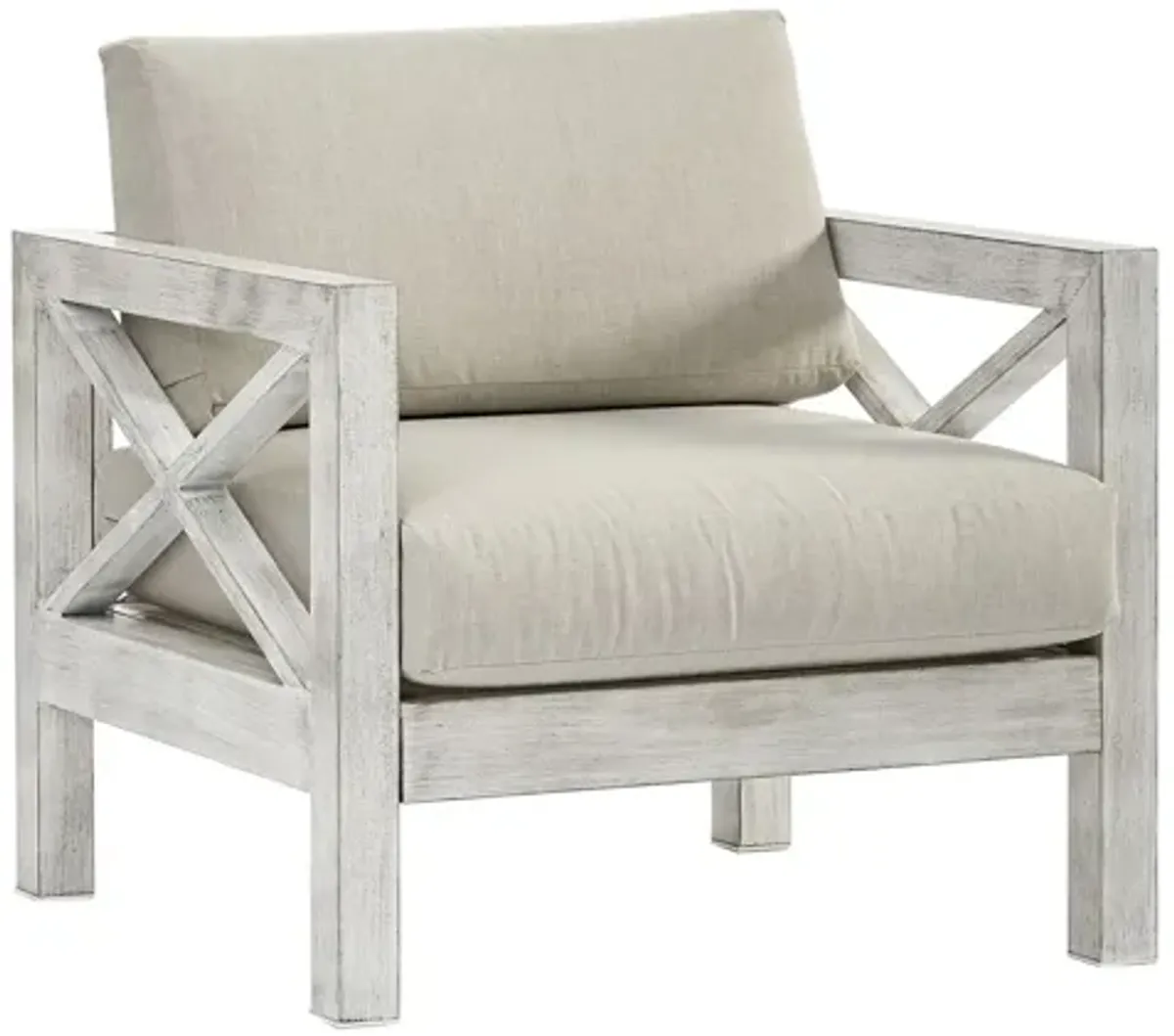 Farlowe Outdoor Chair in Brushed White by South Sea Outdoor Living