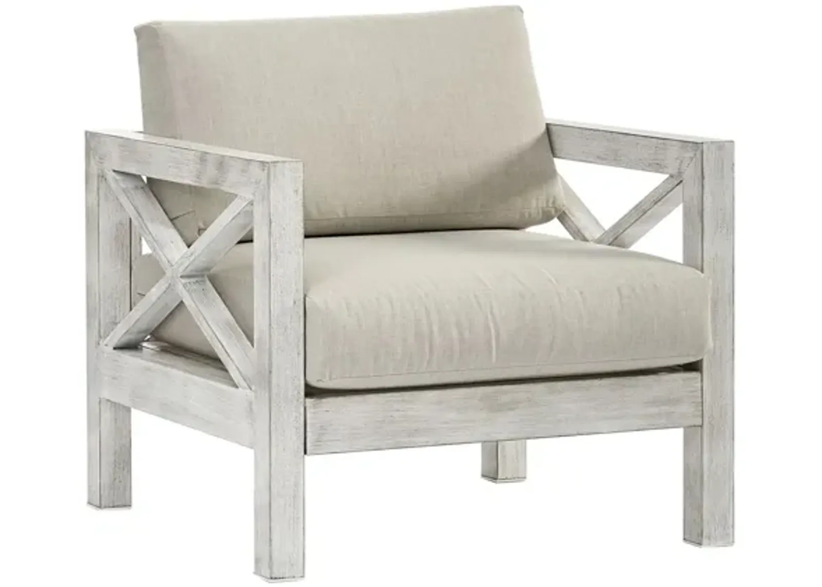 Farlowe Outdoor Chair in Brushed White by South Sea Outdoor Living