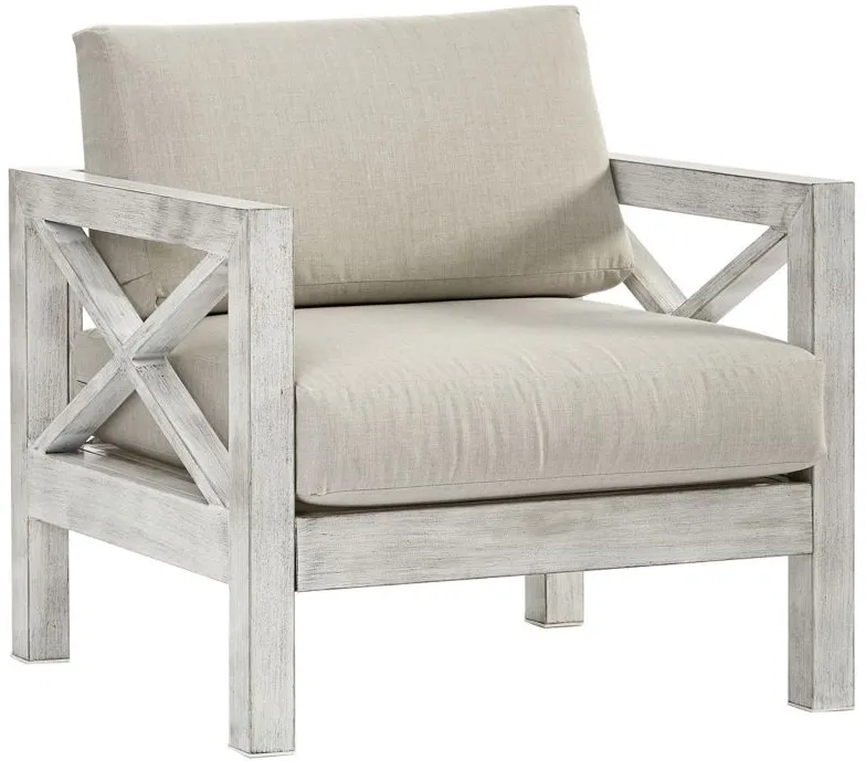 Farlowe Outdoor Chair in Brushed White by South Sea Outdoor Living