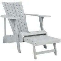 Allaire Outdoor Adirondack Chair in Brown by Safavieh