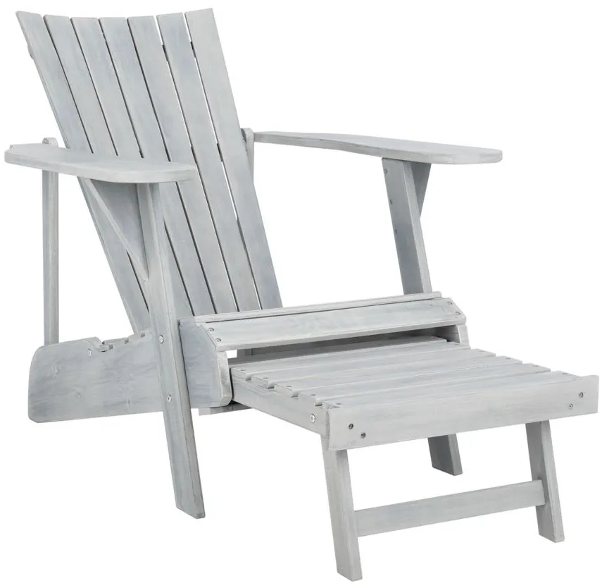 Allaire Outdoor Adirondack Chair in Brown by Safavieh
