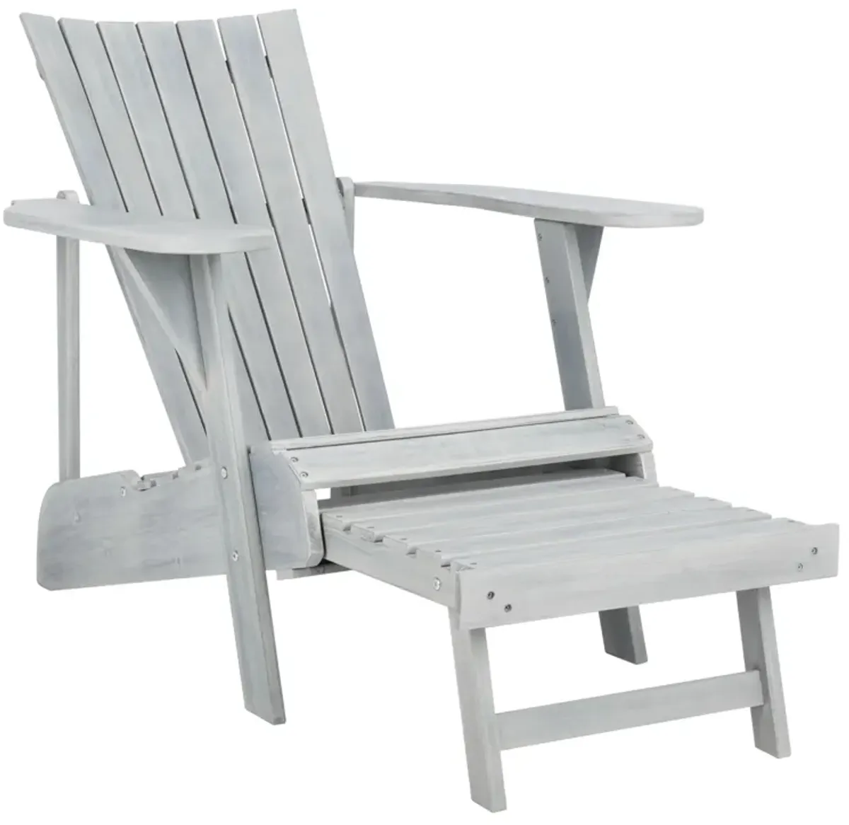 Allaire Outdoor Adirondack Chair in Brown by Safavieh