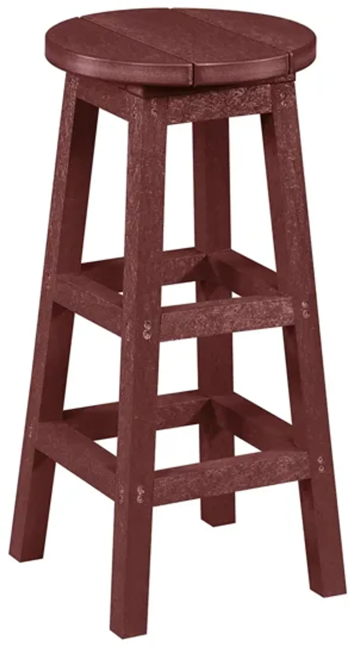 Capterra Casual Recycled Outdoor Barstool in Red Rock by C.R. Plastic Products