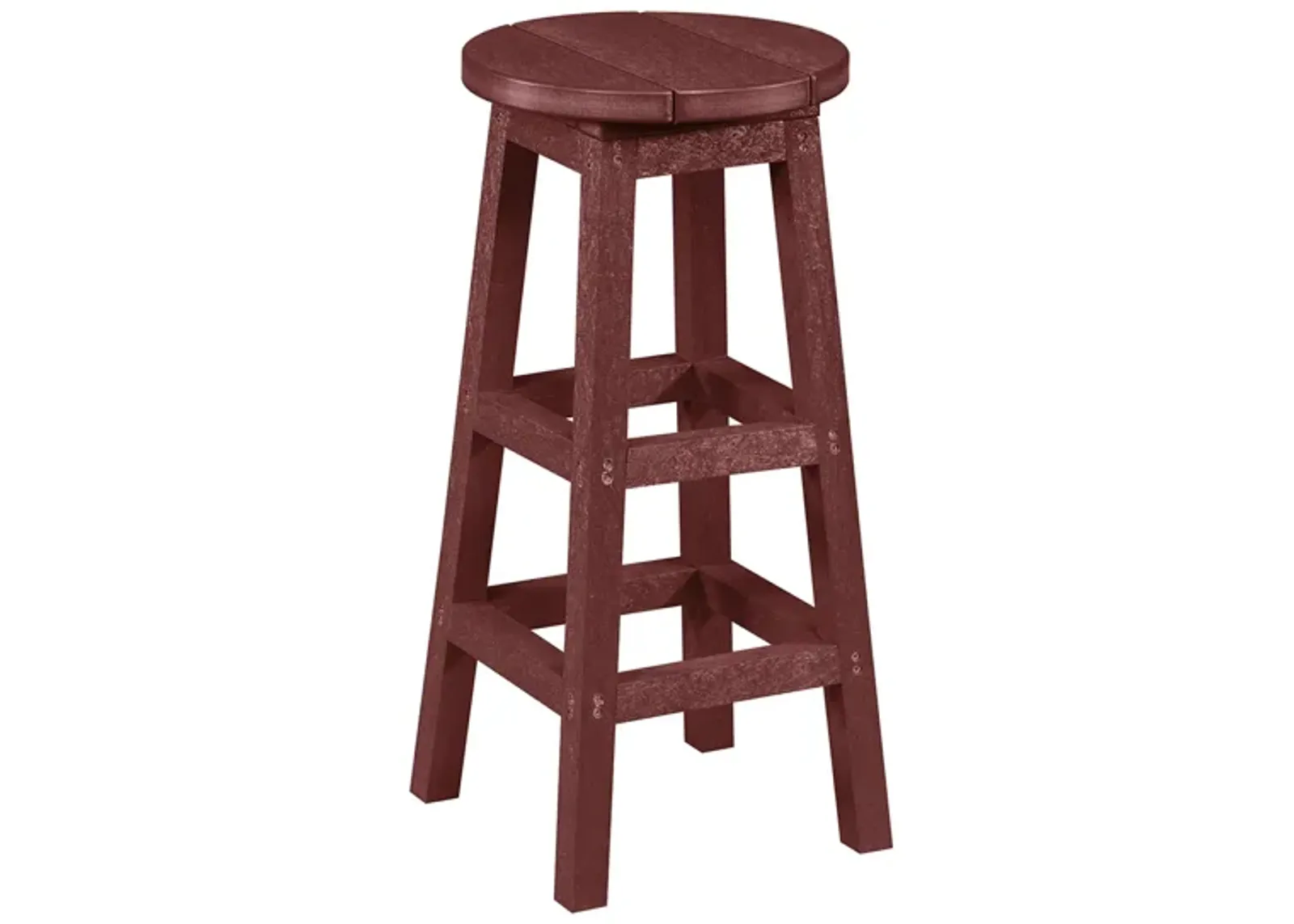 Capterra Casual Recycled Outdoor Barstool in Red Rock by C.R. Plastic Products