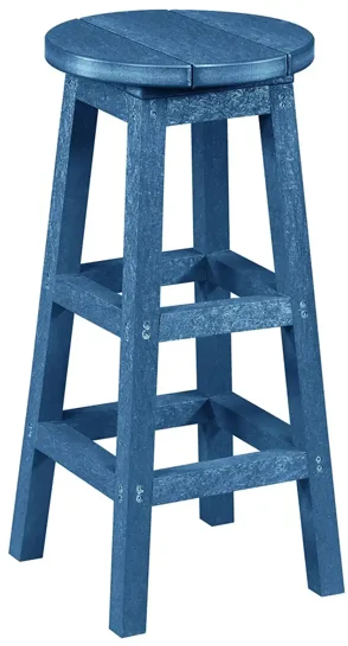 Capterra Casual Recycled Outdoor Barstool in Pacific Blue by C.R. Plastic Products