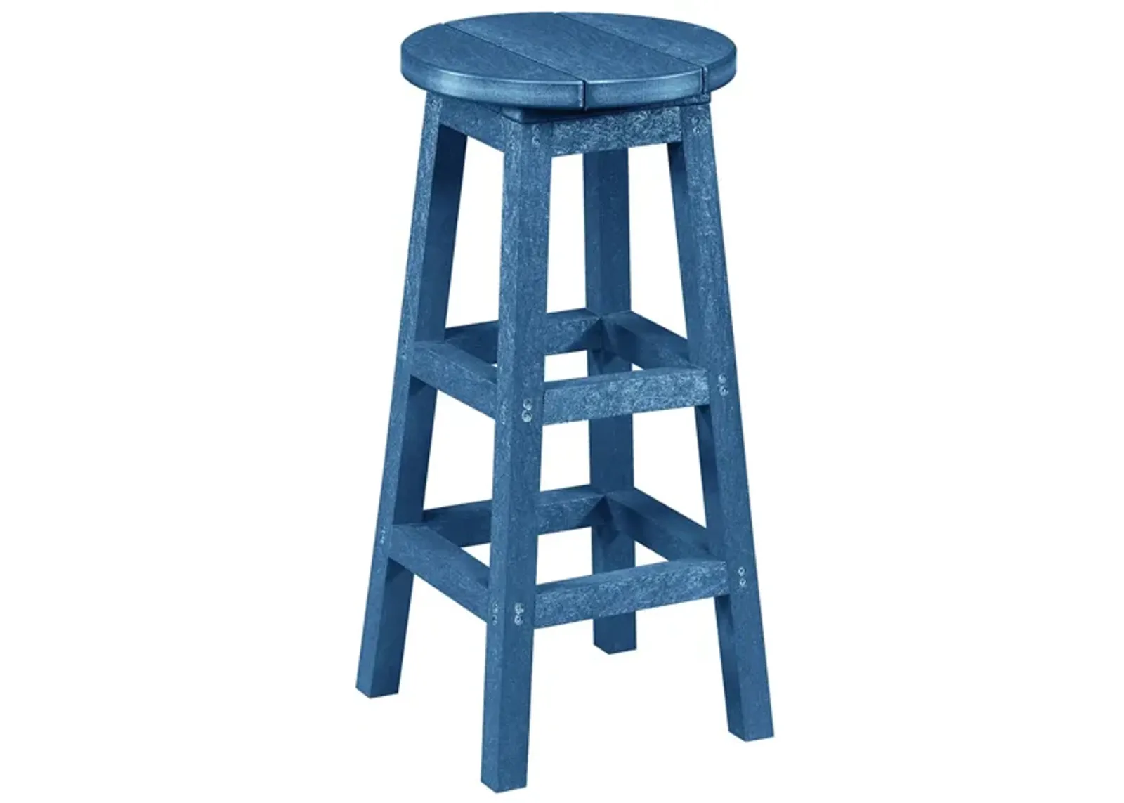 Capterra Casual Recycled Outdoor Barstool in Pacific Blue by C.R. Plastic Products