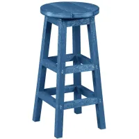 Capterra Casual Recycled Outdoor Barstool in Gray by C.R. Plastic Products