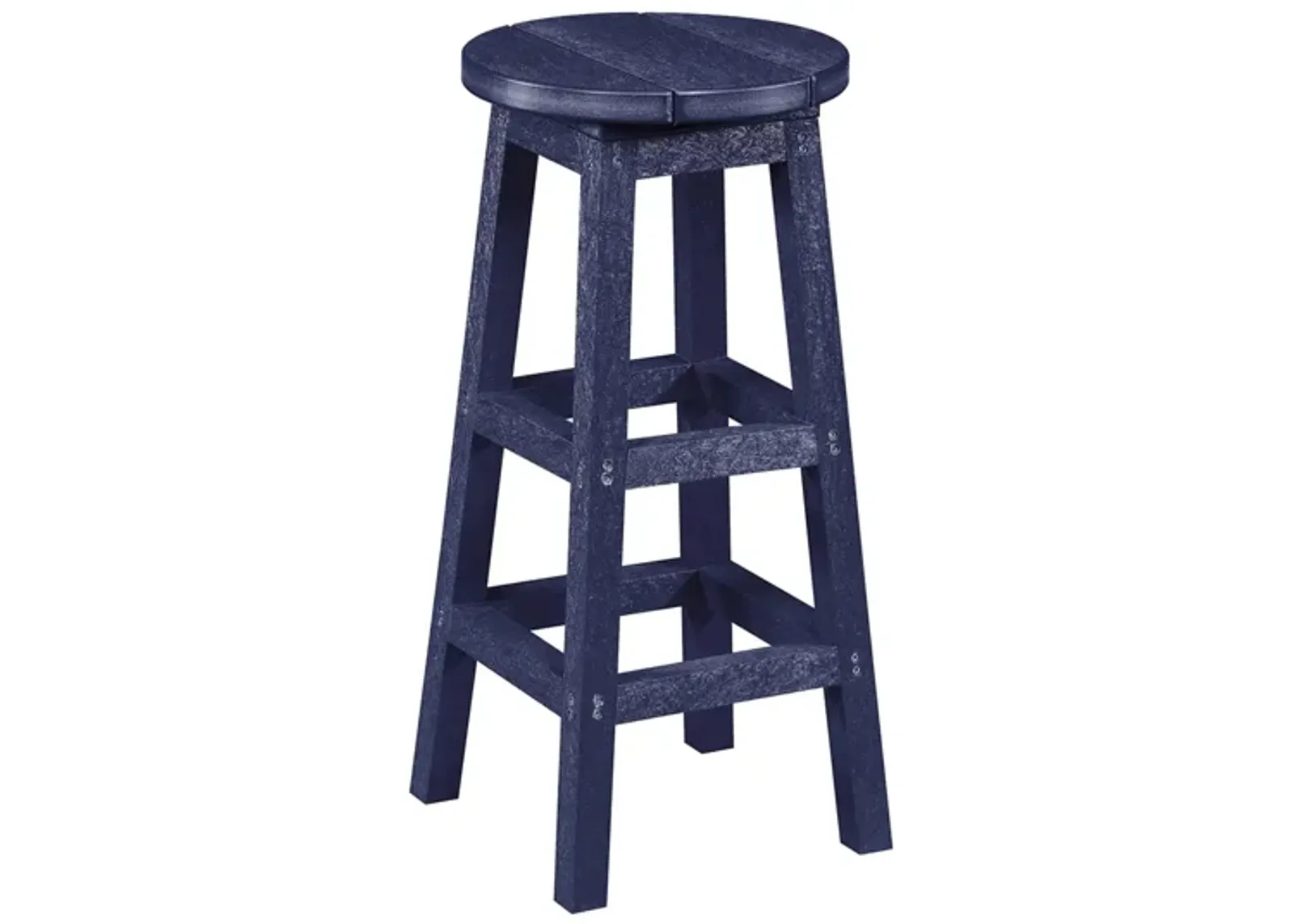 Capterra Casual Recycled Outdoor Barstool in Atlantic Navy by C.R. Plastic Products