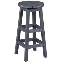 Capterra Casual Recycled Outdoor Barstool in Brown by C.R. Plastic Products