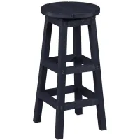 Capterra Casual Recycled Outdoor Barstool in Gray by C.R. Plastic Products