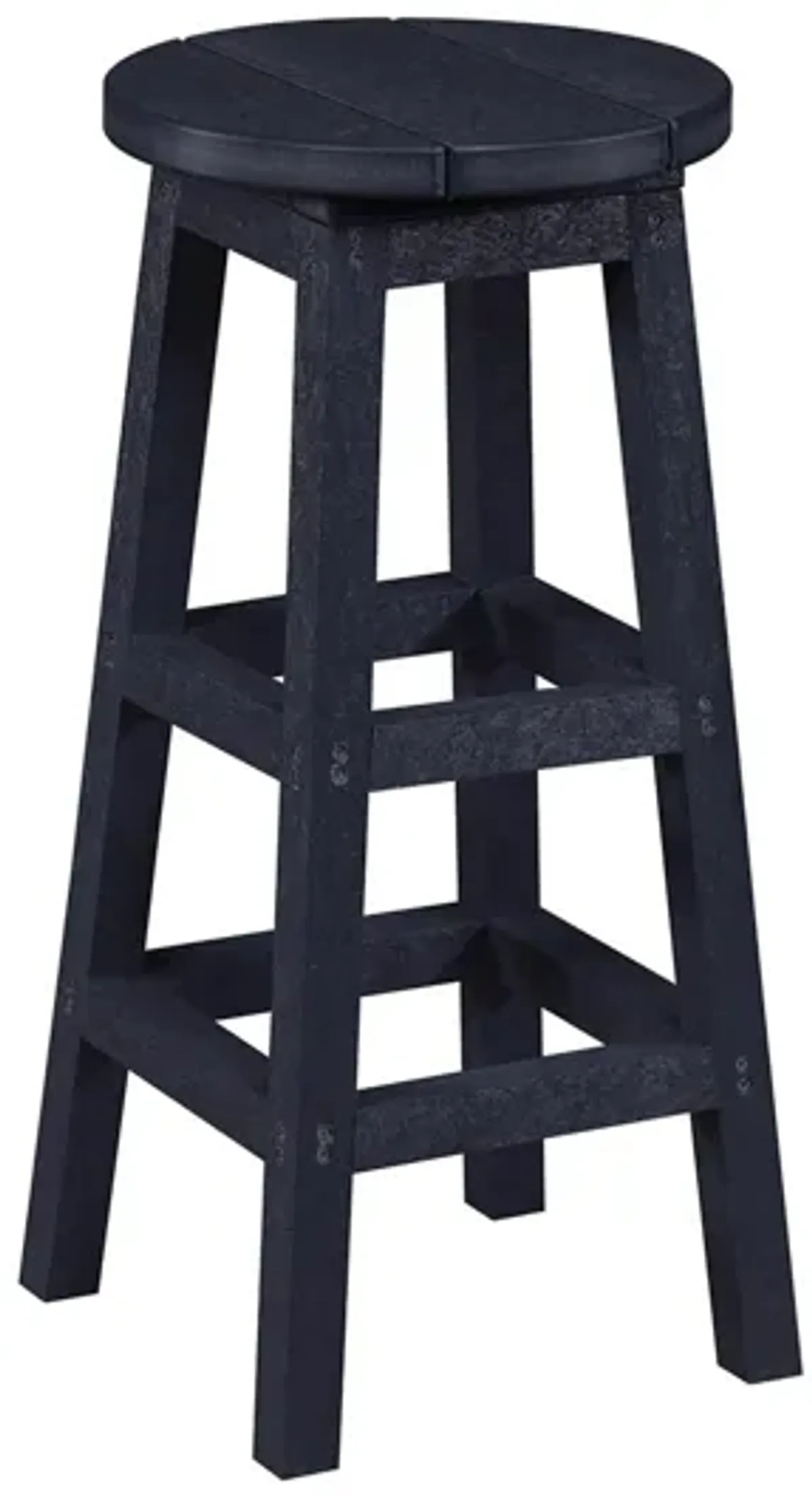 Capterra Casual Recycled Outdoor Barstool in Onyx by C.R. Plastic Products