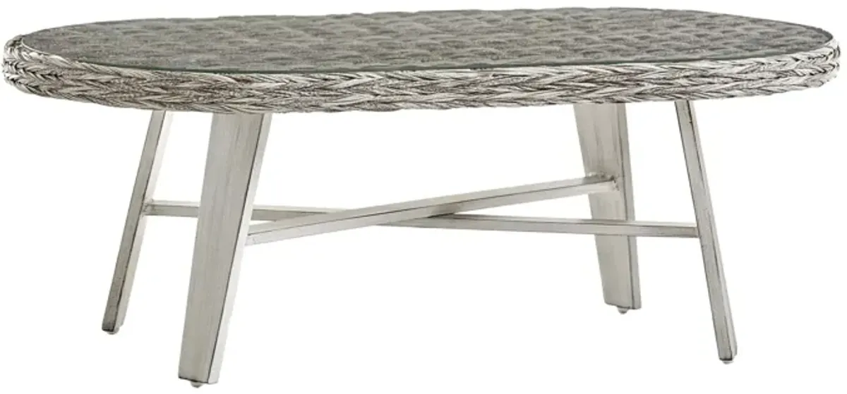 Grand Isle Sgr Outdoor Coffee Table in Soft Granite by South Sea Outdoor Living