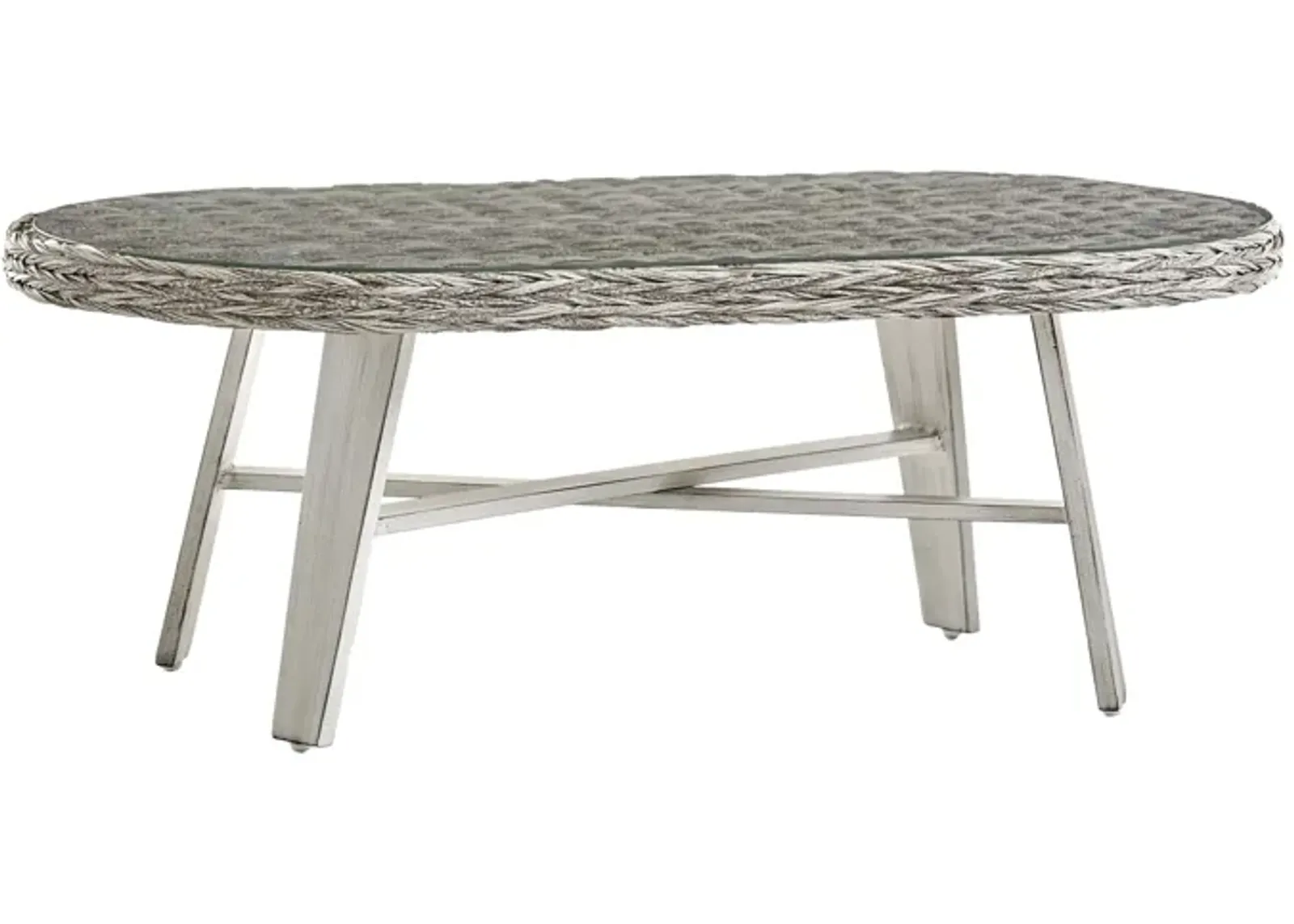 Grand Isle Sgr Outdoor Coffee Table in Soft Granite by South Sea Outdoor Living