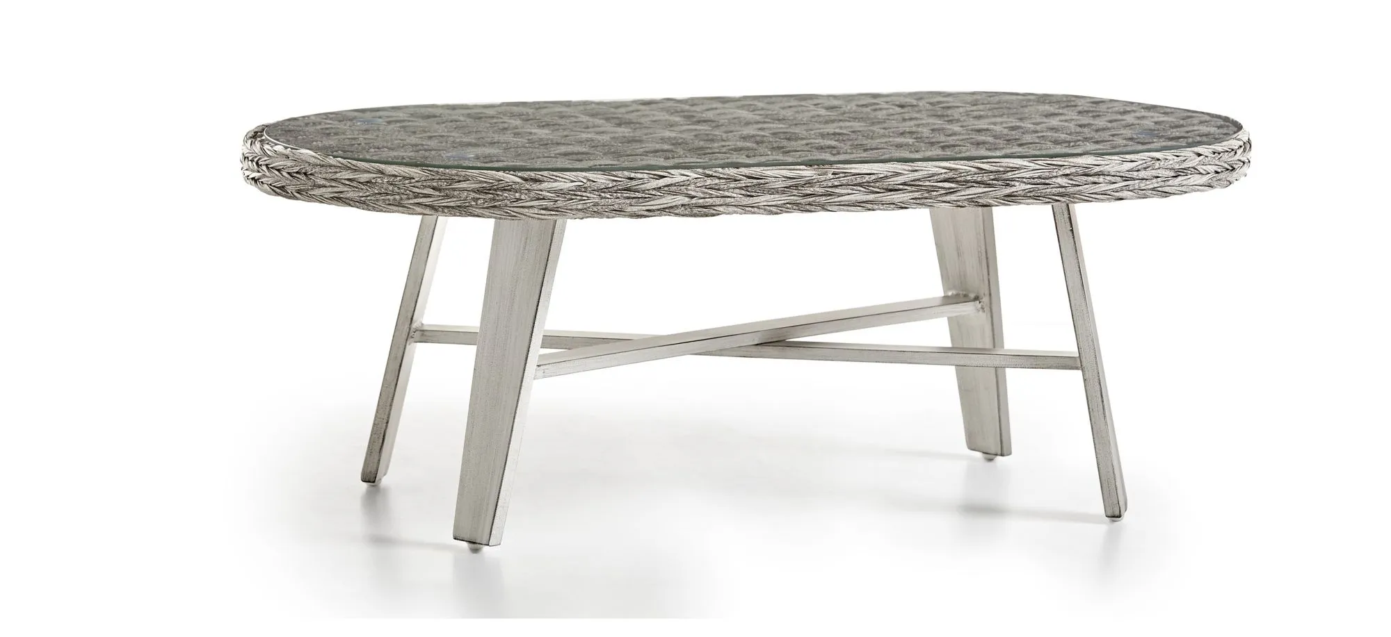 Grand Isle Sgr Outdoor Coffee Table in Soft Granite by South Sea Outdoor Living
