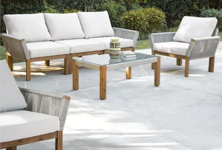 Savoy 4-pc. Outdoor Seating Set in Natural by SEI Furniture
