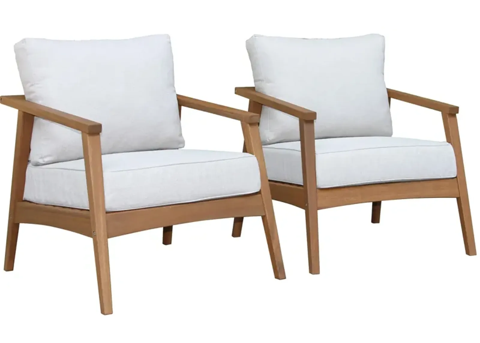 Agrippa Outdoor Armchair -Set of 2 in Dark Carmel by Outdoor Interiors