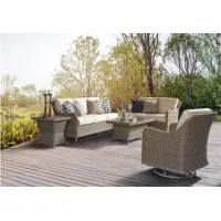 Mayfair 5-Pc Outdoor Living Set in Pebble by South Sea Outdoor Living