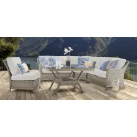 Mayfair 4-Pc. Outdoor Sectional in Pebble by South Sea Outdoor Living