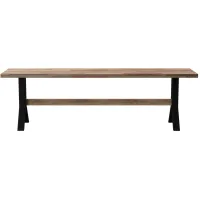 Straton Outdoor Dining Bench in Natural by SEI Furniture