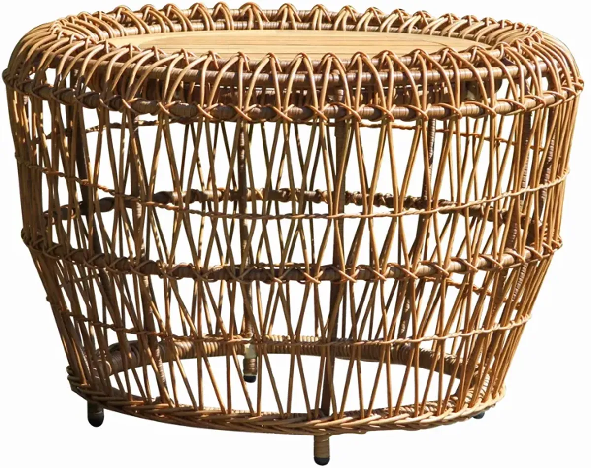 On The Vine Wicker Outdoor Accent Table