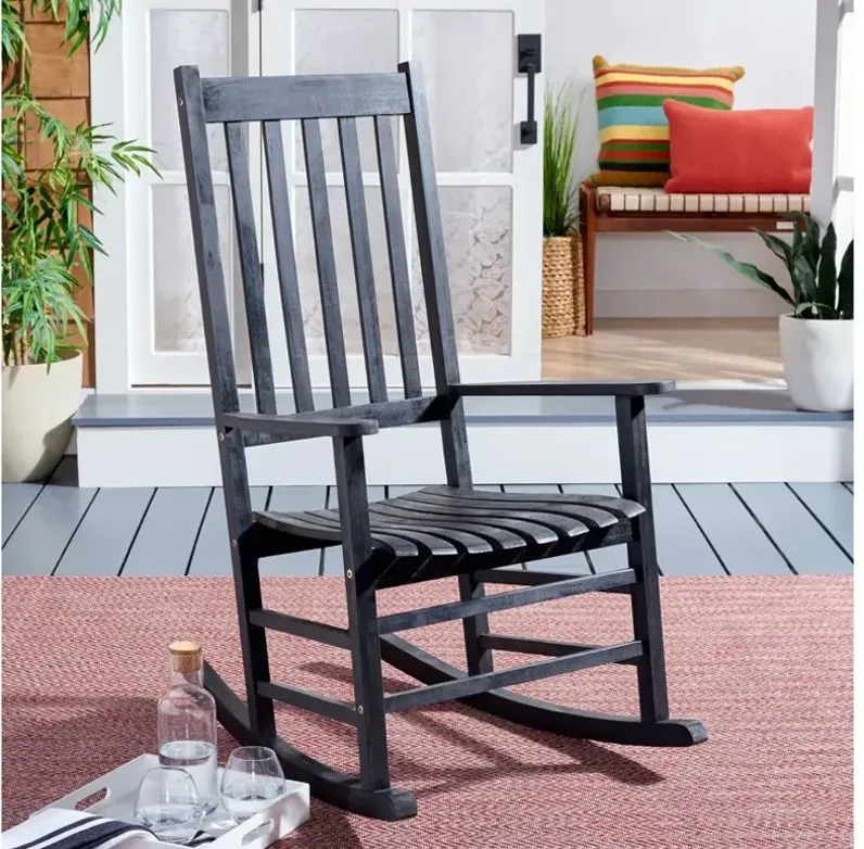 Shasta Outdoor Rocking Chair in Brown by Safavieh