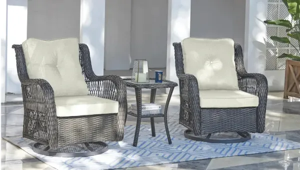 Fruttuo 3 Pc Outdoor Patio Set