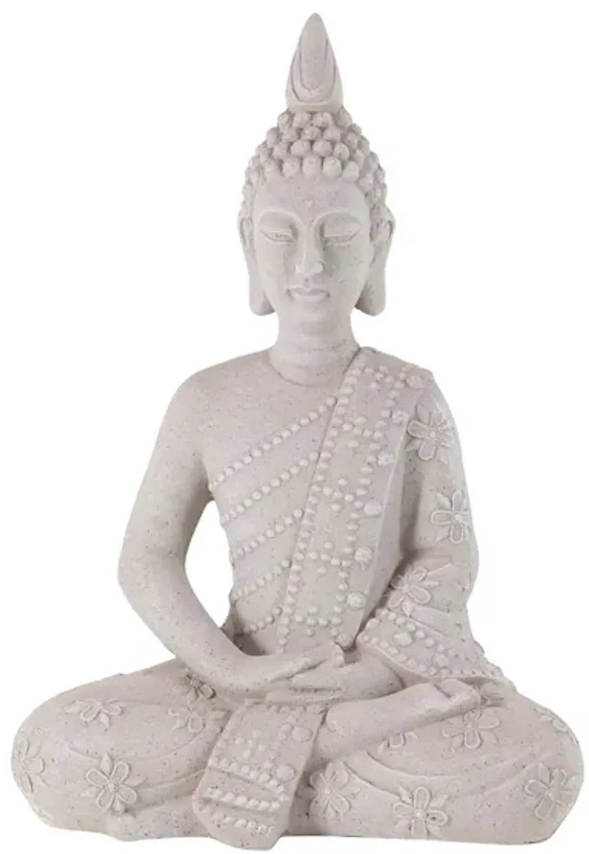 Ivy Collection Gray Magnesium Buddha Garden Sculpture in Gray by UMA Enterprises