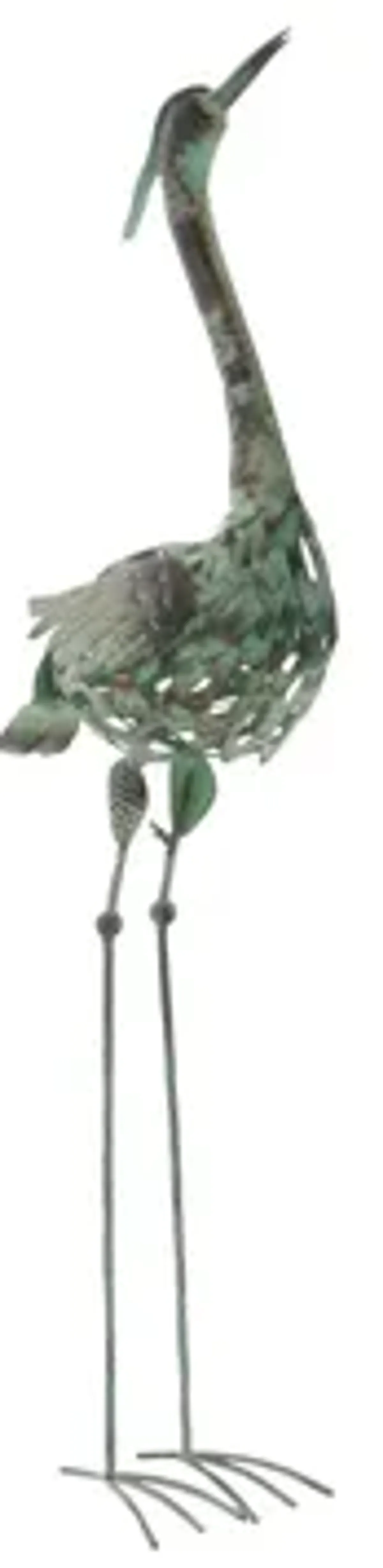 Ivy Collection Green Metal Garden Sculpture Set of 2