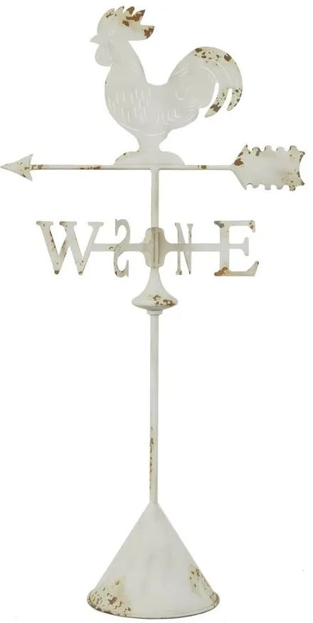 Ivy Collection White Metal Cottage Garden Sculpture in White by UMA Enterprises