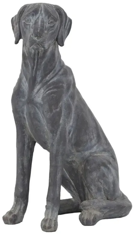 Ivy Collection Dog Sculpture in Black by UMA Enterprises