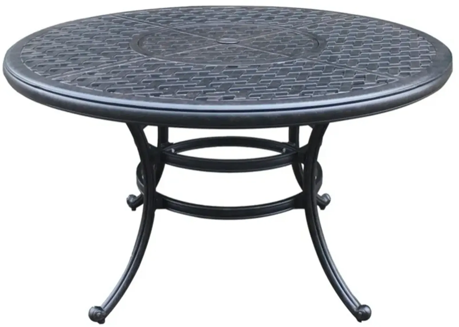 Castle Rock Round Outdoor Dining Table in Dark Lava Bronze by Bellanest