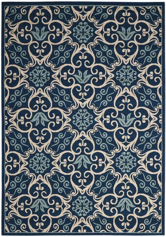 Caribbean Indoor/Outdoor Area Rug in Navy by Nourison