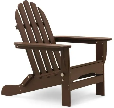 Icon Adirondack Chair in "Chocolate" by DUROGREEN OUTDOOR