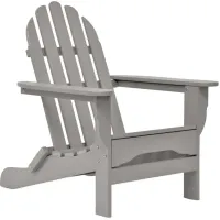 Icon Static Adirondack Chair in "Light Gray" by DUROGREEN OUTDOOR