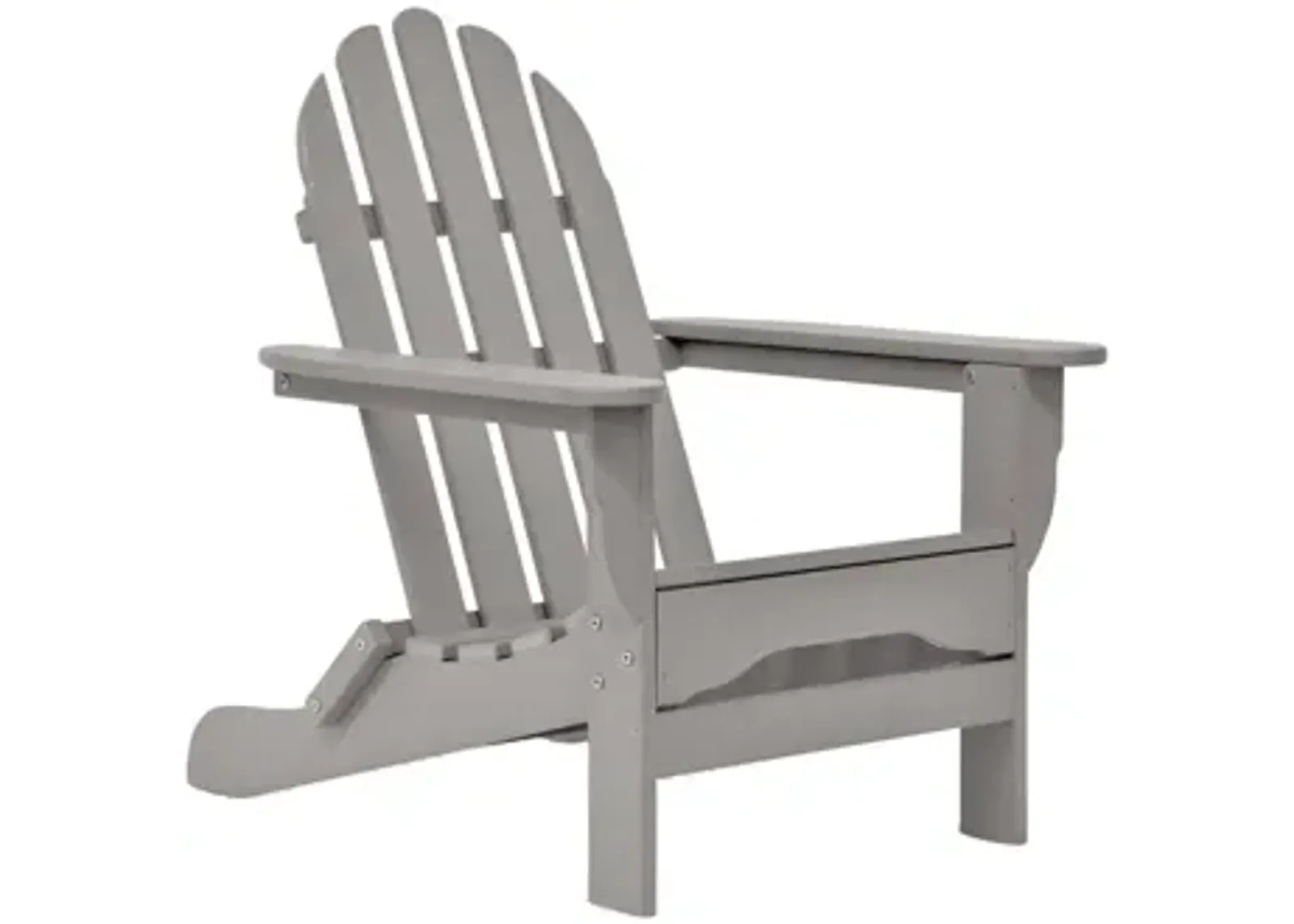 Icon Static Adirondack Chair in "Light Gray" by DUROGREEN OUTDOOR