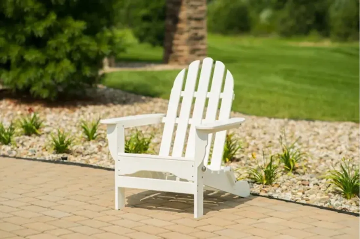 Icon Adirondack Chair in "White" by DUROGREEN OUTDOOR