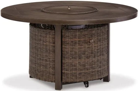 Paradise Trail Fire Pit Table in Green by Ashley Furniture