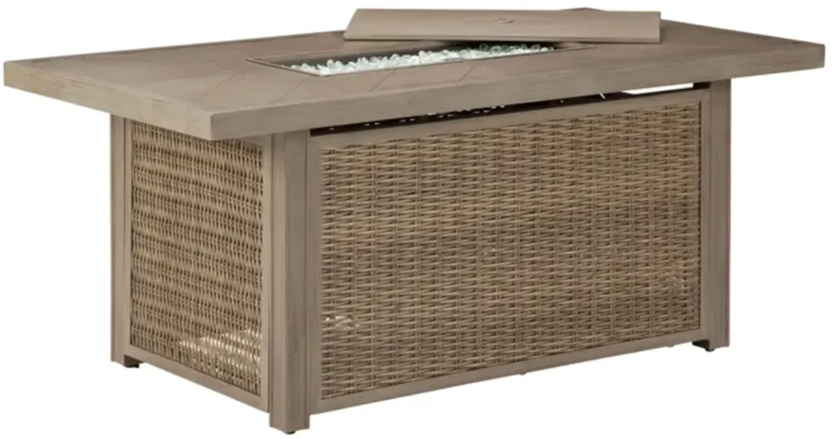 Beachcroft Rectangular Fire Pit Table