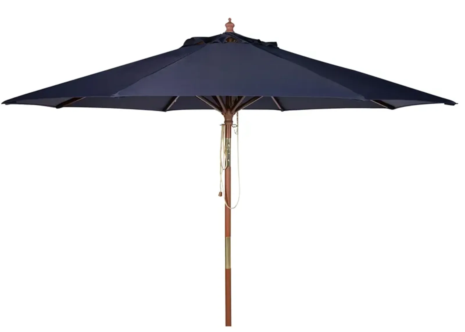 Cassidy Wooden Outdoor Umbrella in White by Safavieh