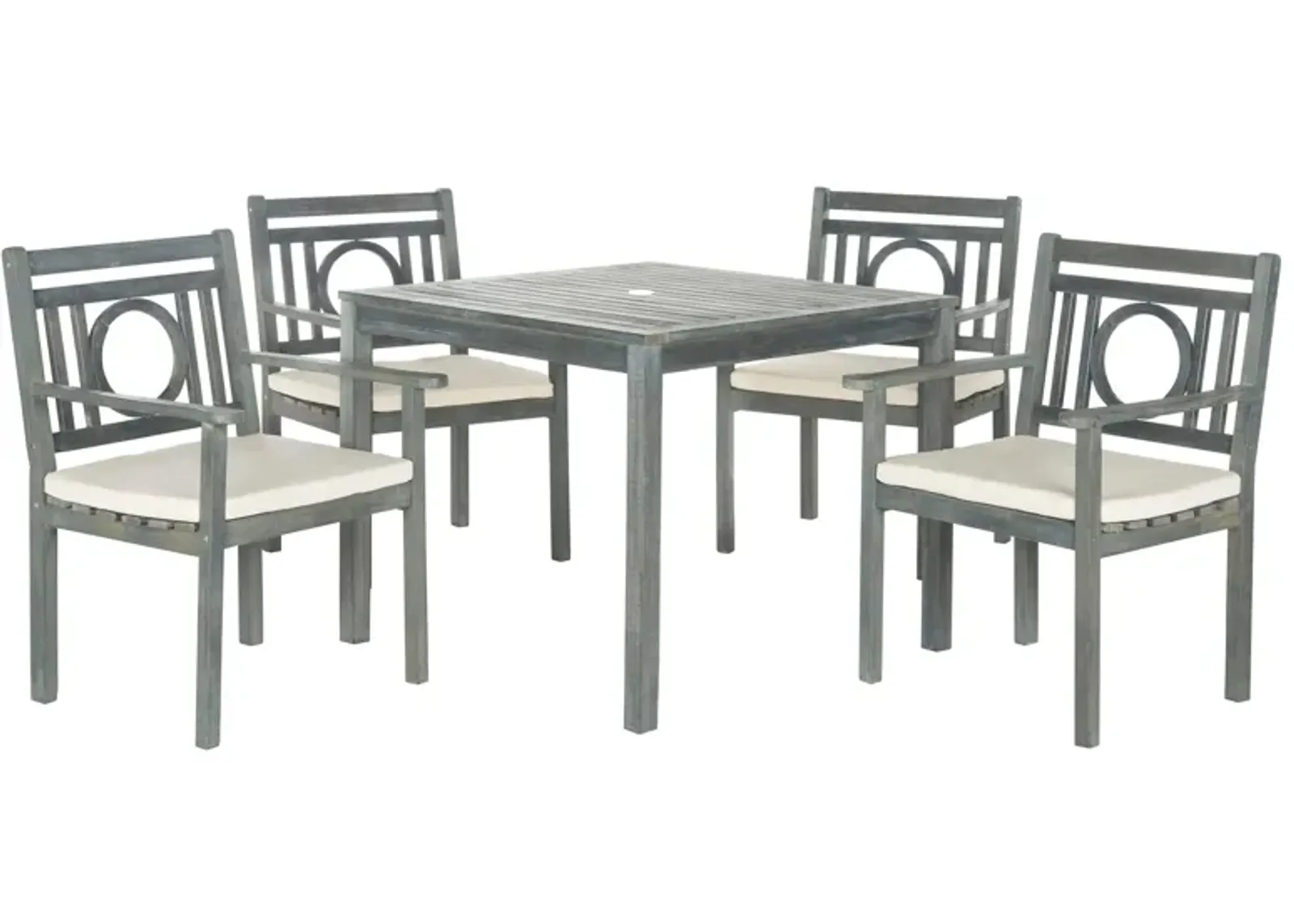 Danez 5-pc Dining Set in White by Safavieh