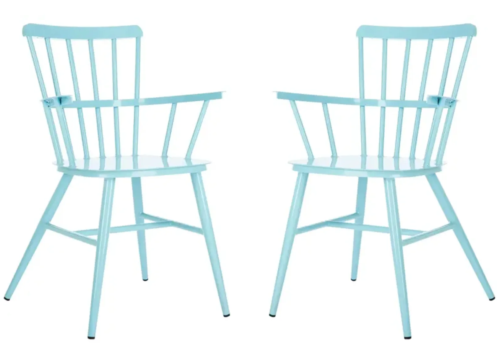 Giani Outdoor Arm Chair in Baby Blue by Safavieh