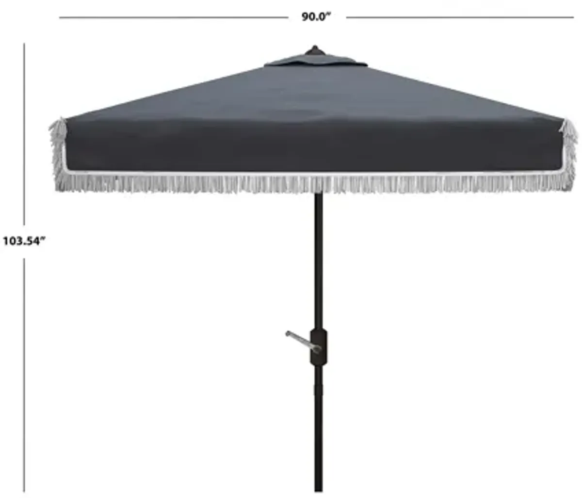 Murphy Fringe Outdoor Square Crank Umbrella