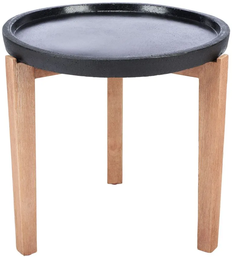 Reldon Side Table in Gray Brown / White by Safavieh